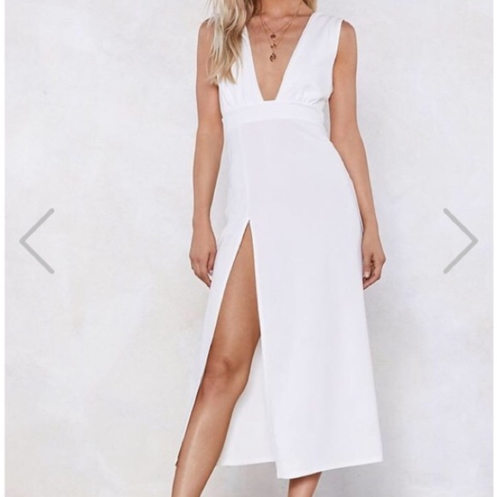 White Midi Dress